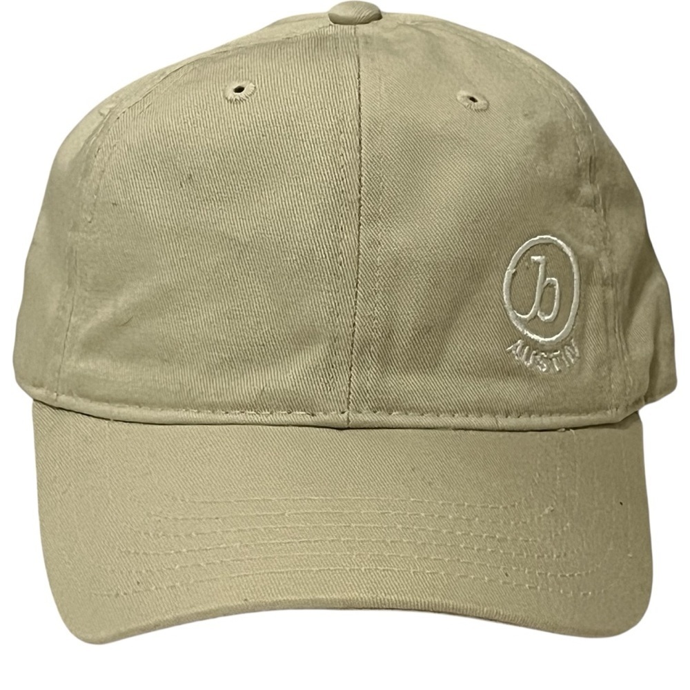 b of Austin's Adjustable Khaki Cotton Casual Cap by econscious